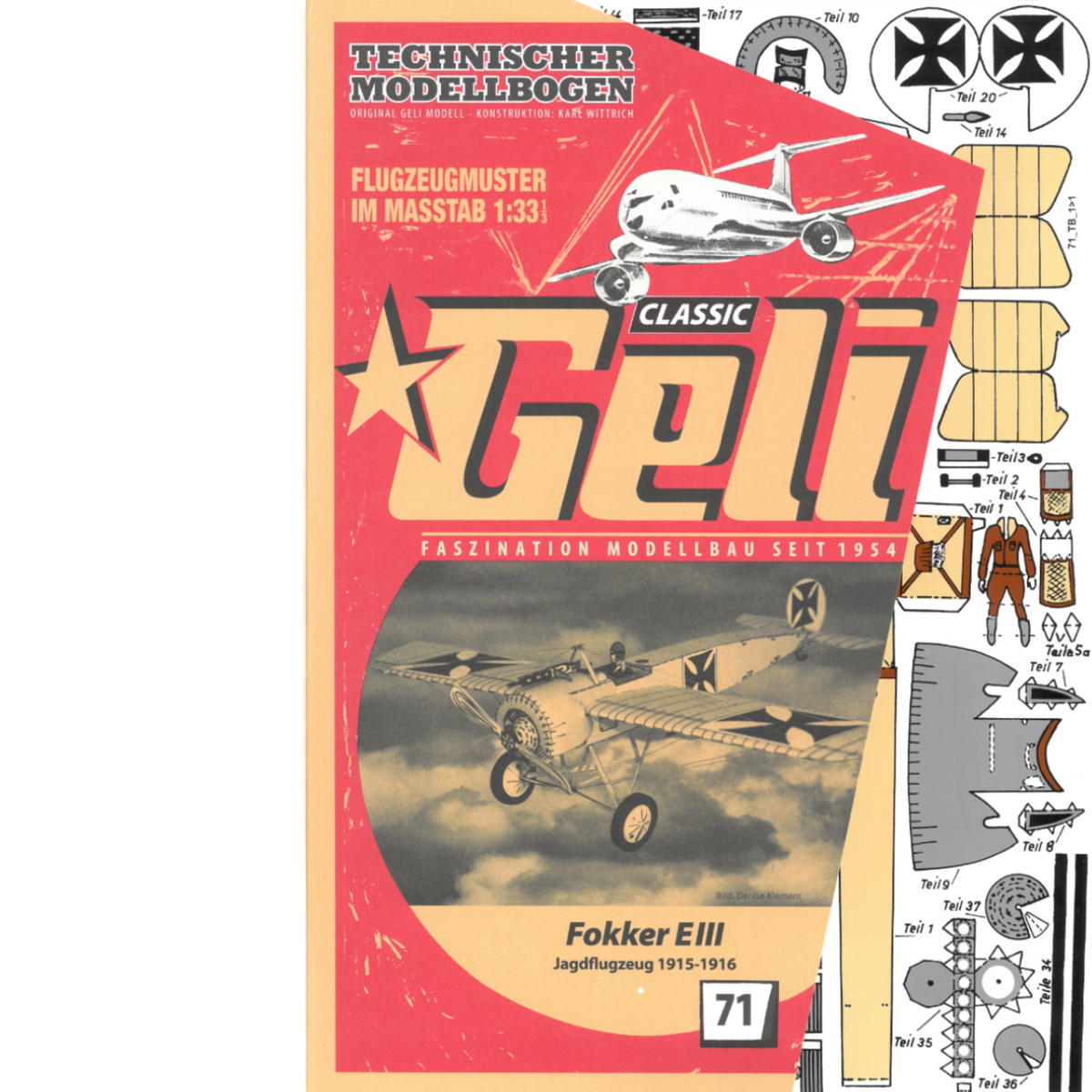 Focker E Fokker E.III – Geli-Modellbau